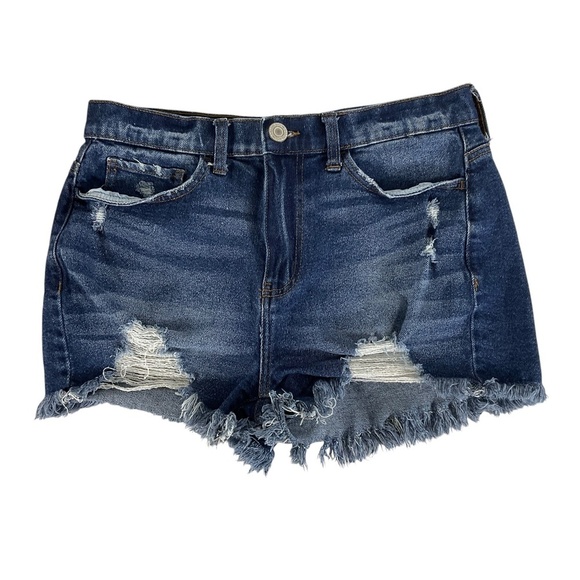 SO Vintage Stretch Curvy Mom Short Size 9/29W High Rise Distressed Shorts - Picture 1 of 9